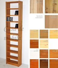 Massivholz Standregal schmal Contra 48x198x21cm Kiefer massiv CD DVD Regal holz