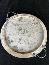 Tablett Holz /Eisen,  Shabby Chic,  Vintage,  Garten Deko