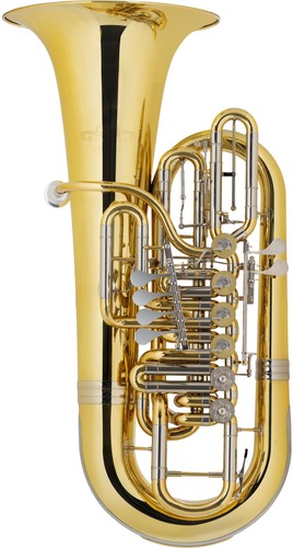 Lackierte tuba mit 6 - lackierte,