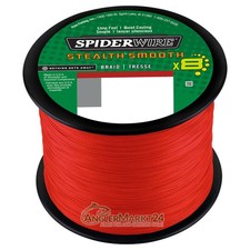 165m NEW Spiderwire Stealth Smooth 8 Rot 0,23mm 23,6kg Rest geflochtene Schnur