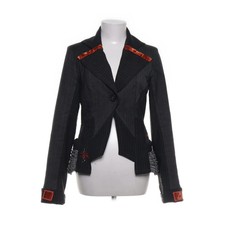 Aventures des Toiles, Blazer, Größe: 38, Grau/Orange/Mehrfarbig #SaW