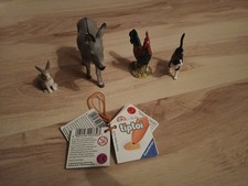 TipToi Figuren Spielfiguren Tierwelt Hase, Esel, Hahn, Katze