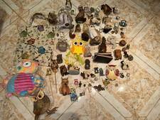 EULEN Figuren Sammlung XXL ca. 65 Figuren!  Keramik Holz Glas Stoff, RAR,Vintage