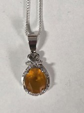 Neu 925 Sterling Silber Citrin