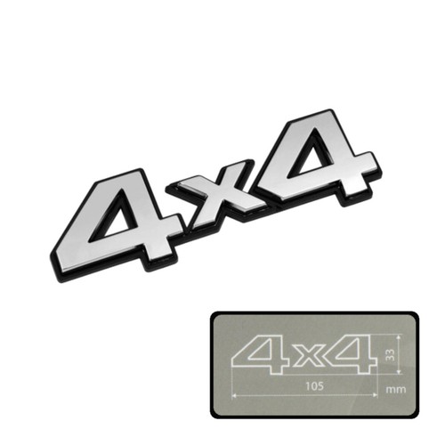 4x4 emblem schriftzug chrom - 4x4,
