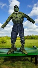 Hulk Kinder Kostüm Halloween Gr. 122/128,Jungen, Karneval Fasching Grün, Grusel