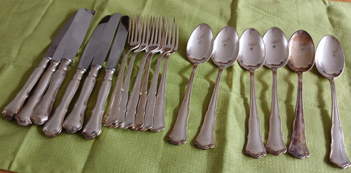 Teiliges besteck versilbert - 18,