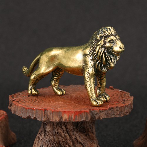 Vintage messing löwe statue - messing,
