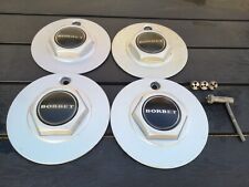 4x BORBET A Nabendeckel Felgendeckel Nabenkappe 15-18 Zoll aus Alu