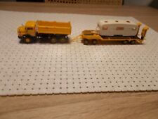 Kibri  H0 10124 Mercedes Benz Hängerzug Müller Mitteltal  mit Wohnwagen gebaut