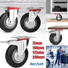 4er Set Schwerlastrollen 360°