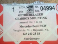 Mercedes Benz W 123 Getriebelager hinten DB Nr.123 240 25 18 Febi Nr.04994