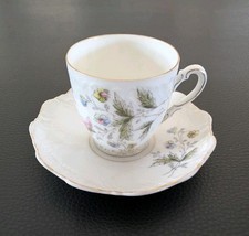 ~1900 Sammeltasse Mokka Mocca Gold Jugendstil Historismus Blumen Rosa Blau Gelb