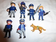 Playmobil Polizei Konvolut 6  Figuren Polizeihund Hund Polizei
