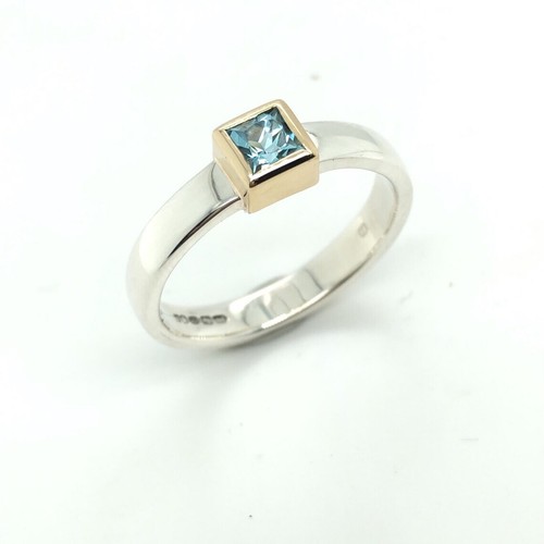Natürlicher aquamarin ring - natürlicher,