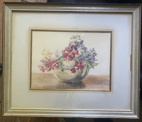 Aquarell blumen in vase - in,