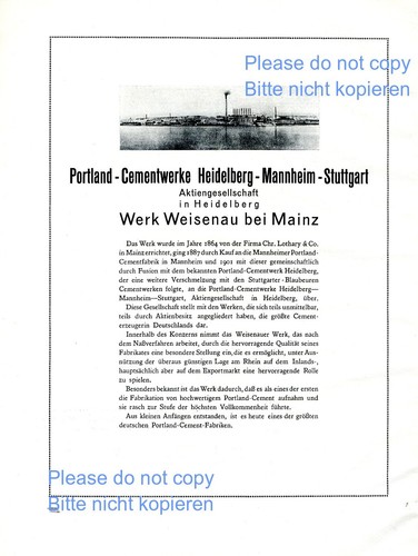 Portland zement werk - werk, weisenau