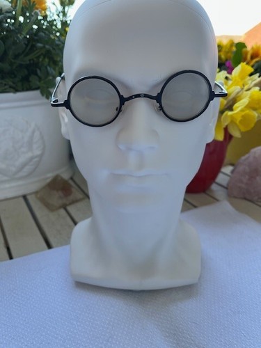 Kleine runde schwarze brille - kleine,