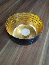 Hübscher Kerzenhalter Gold Schwarz Teelichthalter Accessoire Wohnen Boconcept