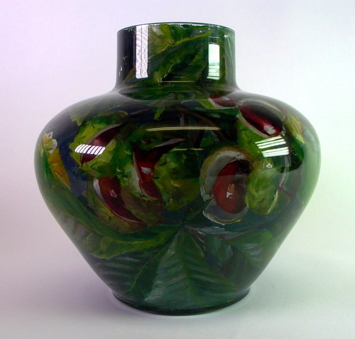 Grosse antike glasvase - grosse,