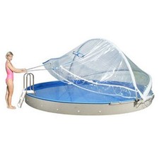 Rundpool Überdachung Cabrio Dome Ø 350 - 360 cm I 3,5 - 3,6