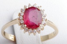 Synthetischer Rubin Kristall