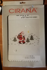 Stickpackung Mitteldecke 80 x 80 Kreuzstich Weihnachtsmann Nikolaus Advent