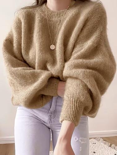 Damen strickpullover beige - damen,
