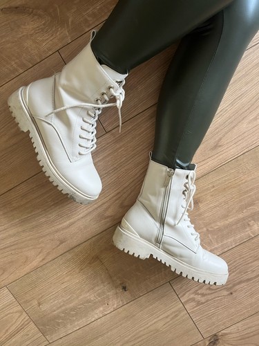 Guess boots creme leder - guess,