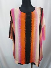 MASAI Copenhagen Damen Viskose Bluse mit kurzen Ärmeln Oversize Gr. XXL