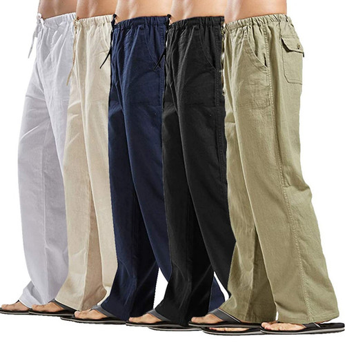 Herren leinenhose stoffhose - herren,