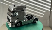 MERCEDES BENZ AXOR BRILLANTSILBER MINICHAMPS 1:43 Sattelzugm. repariert
