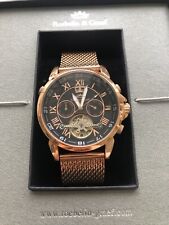 Roebelin & Graef Herrenuhr Edelstahl Gold-Schwarz  Karthago Automatikwerk 