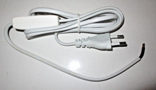 1,7m Netz Leitung mit Schalter Euro Stecker Strom Kabel Lampenkabel lose Enden