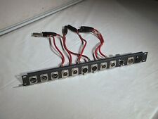 1HE Rackschiene | CAT | XLR | Firewire | USB Panel Mount