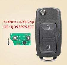 Schlüssel Für VW Golf Bora Seat Sendeeinheit Klappschlüssel 2 Tseten 1J0959753CT