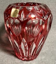 NACHTMANN - Serie Bamberg - Blumenvase VASE Bleikristallvase ROT