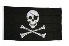 Fahne Pirat Skull and Bones