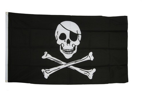 Fahne pirat skull and - skull,