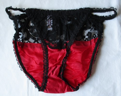 Ddr dessous slip rot schwarz - slip, rot-schwarz