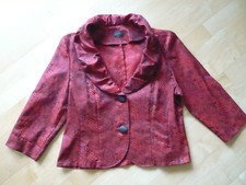  Edle leichte festliche Jacke Blusenjacke Bluse von SWING Gr. 40/42 rot 