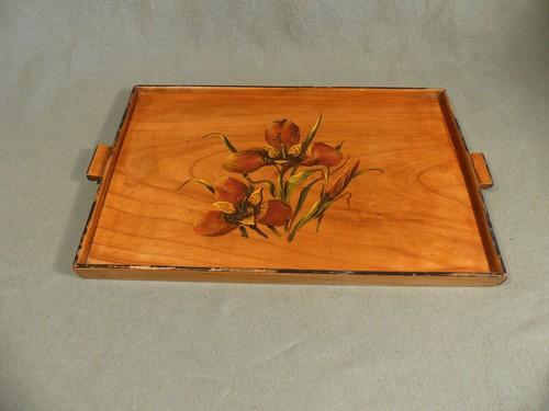 Altes tablett kirsche - tablett, floral