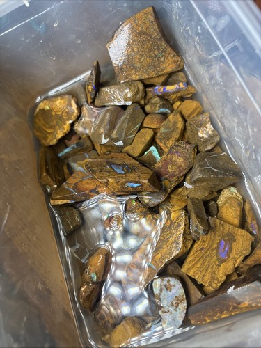 Boulder opal rub - boulder, rub‘s