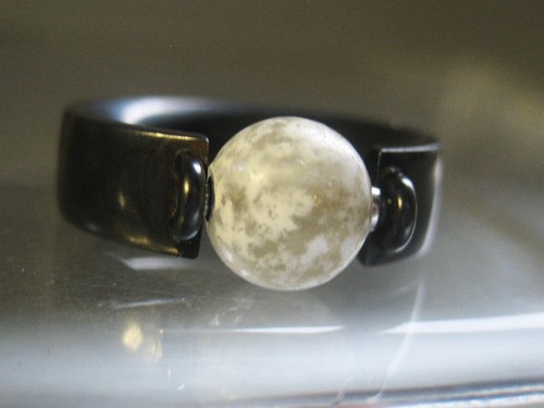 Perle weiss mit gold - weiss,