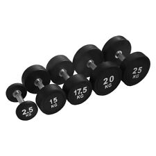 Kurzhantel Rund gummiert - 2,5 bis 50kg | Kompakthanteln | Rundhantel