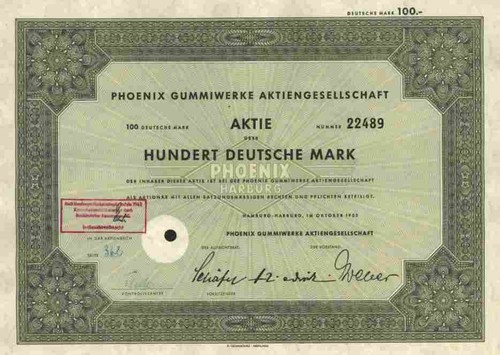 Phoenix gummi 1952 hamburg - 1952,