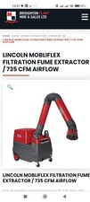 Lincoln Mobliflex Schweissrauch Absaugung 735 CFM AIRFLOW Filter Neuwertig