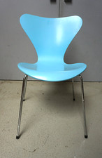 Fritz Hansen Arne Jacobsen Design Stuhl Chair türkis Serie 7 1995 (F024-1185)