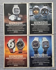 Seiko Uhren Werbebilder 70er