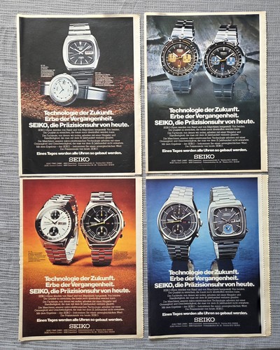 Seiko uhren werbebilder 70er - uhren,